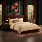 Dusklia - Oslo Ottoman Storage Bed - Chenille Dark Rust