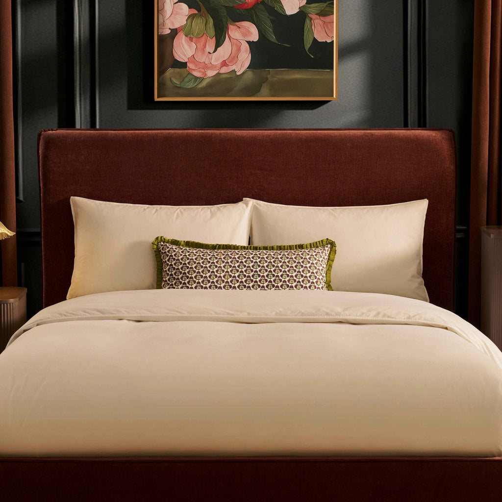 Dusklia - Oslo Ottoman Storage Bed - Chenille Dark Rust