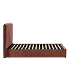 Dusklia - Oslo Ottoman Storage Bed - Chenille Dark Rust