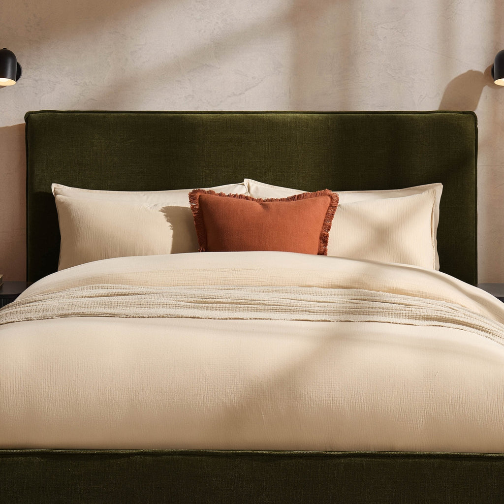 Dusklia - Oslo Ottoman Storage Bed - Chenille Olive