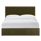 Dusklia - Oslo Ottoman Storage Bed - Chenille Olive