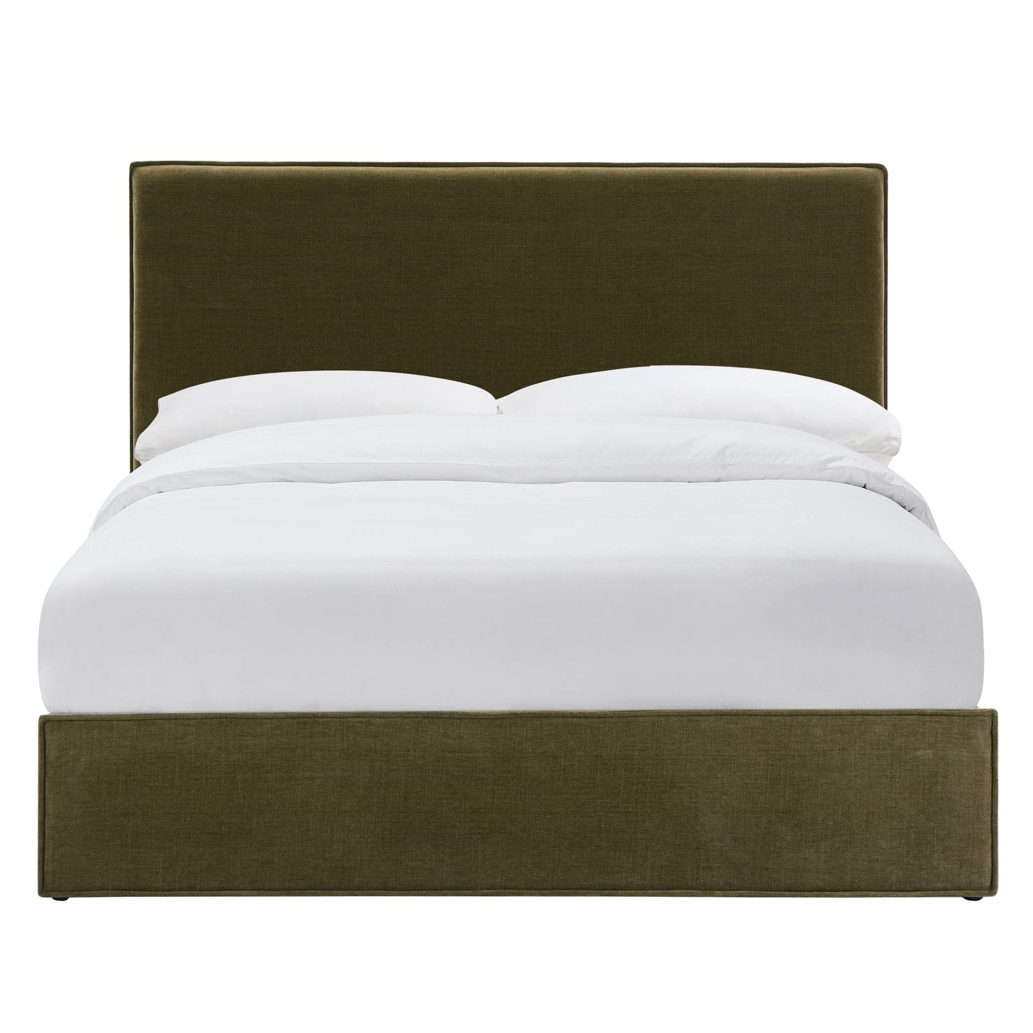 Dusklia - Oslo Ottoman Storage Bed - Chenille Olive