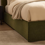 Dusklia - Oslo Ottoman Storage Bed - Chenille Olive