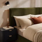 Dusklia - Oslo Ottoman Storage Bed - Chenille Olive