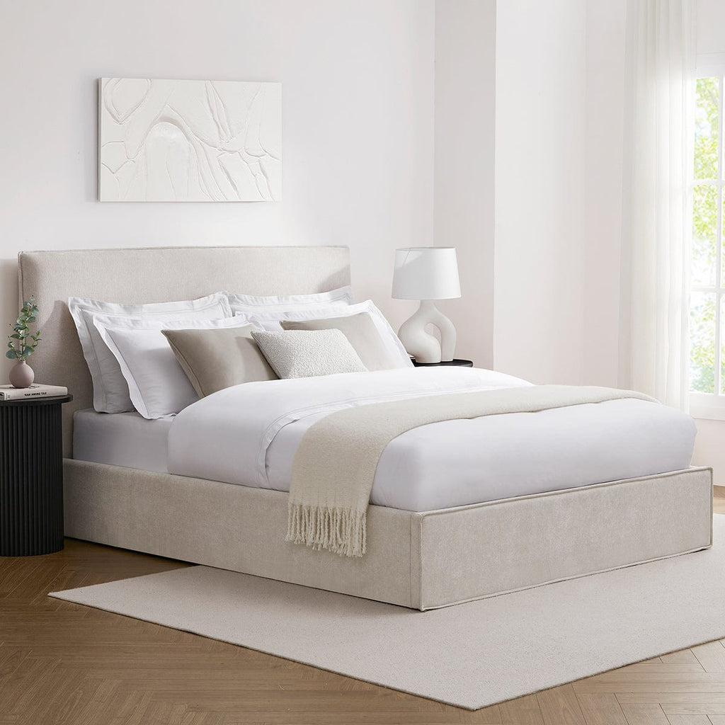 Dusklia - Oslo Ottoman Storage Bed - Ivory