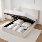 Dusklia - Oslo Ottoman Storage Bed - Ivory