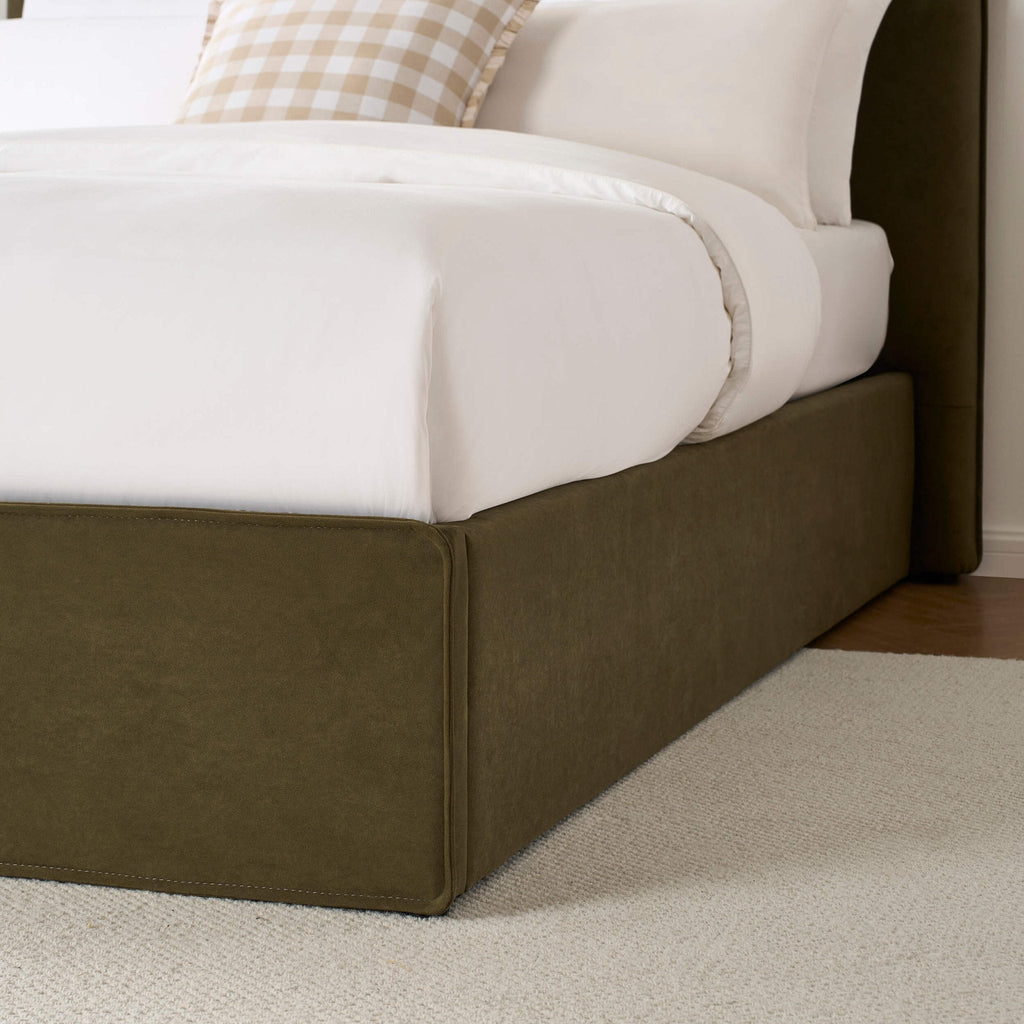 Dusklia - Oslo Ottoman Storage Bed - Olive