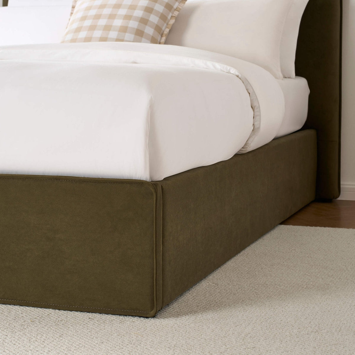 Dusklia - Oslo Ottoman Storage Bed - Olive