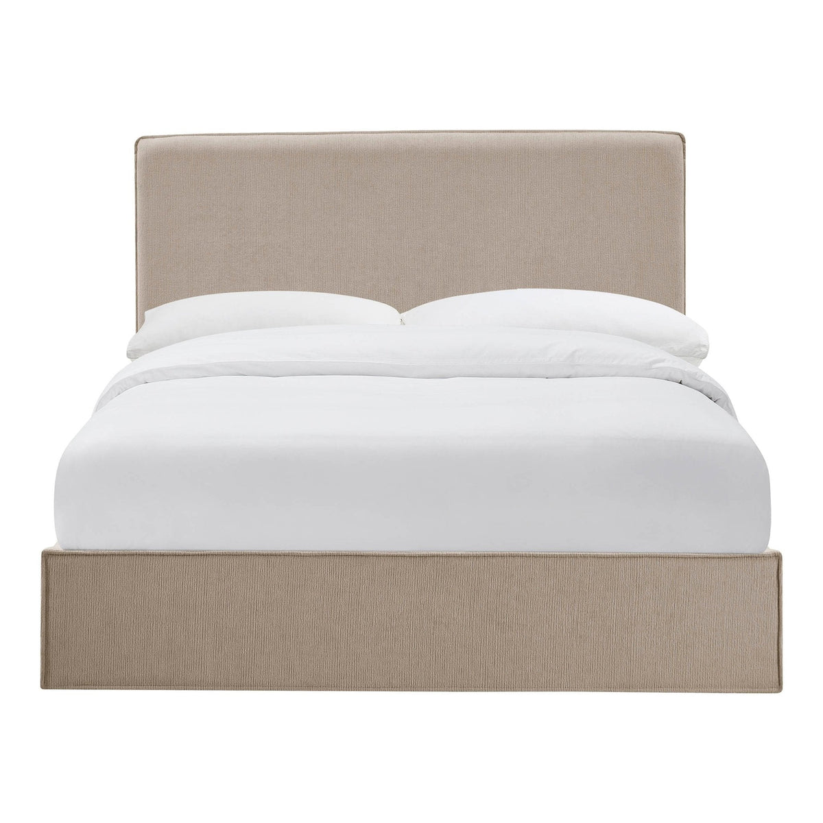 Dusklia - Oslo Ottoman Storage Bed - Textured Oatmeal