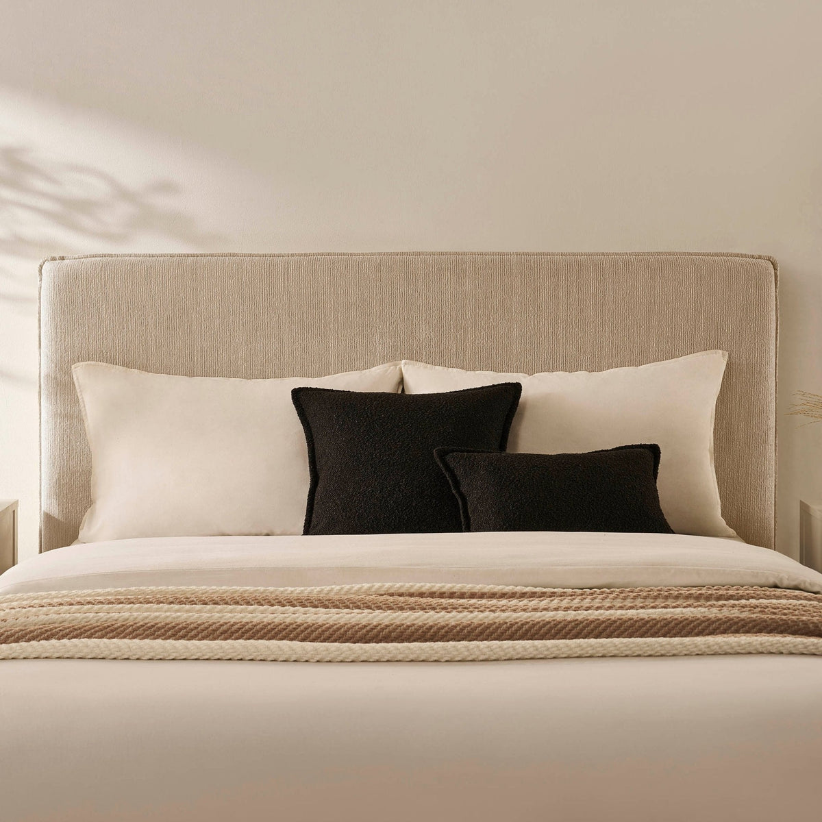Dusklia - Oslo Ottoman Storage Bed - Textured Oatmeal
