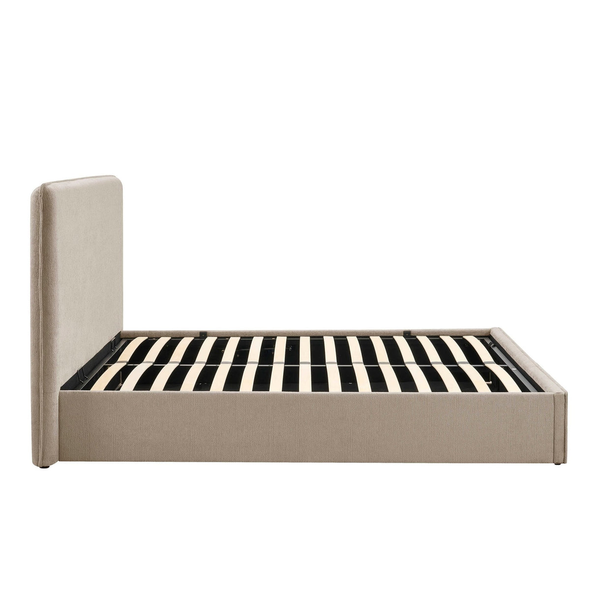 Dusklia - Oslo Ottoman Storage Bed - Textured Oatmeal