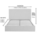 Dusklia - Oslo Ottoman Storage Bed - Textured Oatmeal