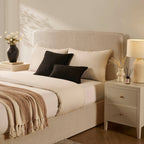 Dusklia - Oslo Ottoman Storage Bed - Textured Oatmeal