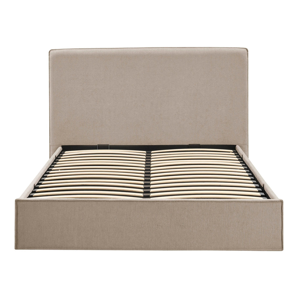 Dusklia - Oslo Ottoman Storage Bed - Textured Oatmeal