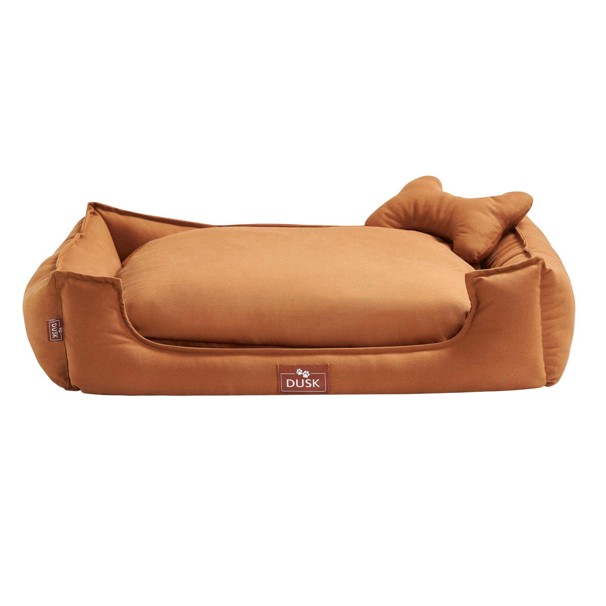 Dusklia - Otis Dog Bed with Bone Cushion - Burnt Orange