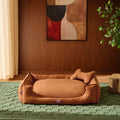 Dusklia - Otis Dog Bed with Bone Cushion - Burnt Orange