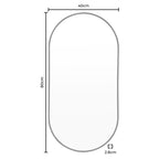Dusklia - Oval Wall Mirror - Black