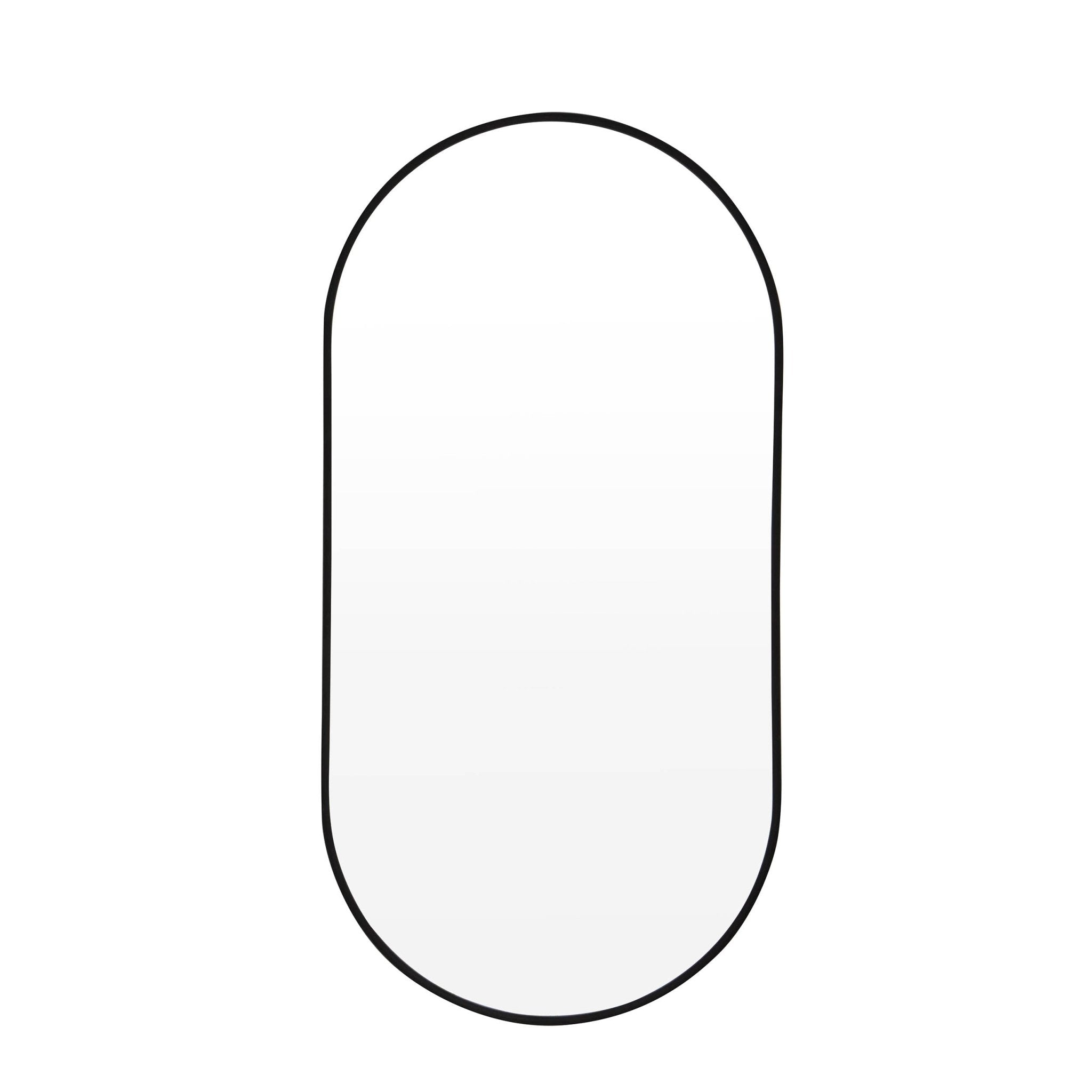 Dusklia - Oval Wall Mirror - Black