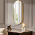 Dusklia - Oval Wall Mirror - Gold