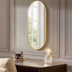 Dusklia - Oval Wall Mirror - Gold