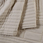 Dusklia - Oxford Cotton Rich Quilted Bedspread - Champagne