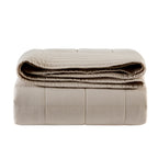 Dusklia - Oxford Cotton Rich Quilted Bedspread - Champagne