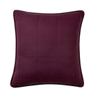 Dusklia - Oxford Cotton Rich Quilted Cushion Cover - Aubergine