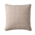 Dusklia - Oxford Cotton Rich Quilted Cushion Cover - Champagne