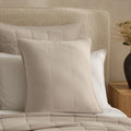 Dusklia - Oxford Cotton Rich Quilted Cushion Cover - Champagne