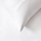 Dusklia - Pair of 100% Egyptian Cotton 600 Thread Count Classic Pillowcases - White