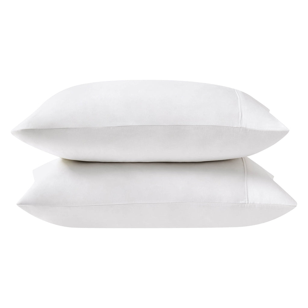 Dusklia - Pair of 100% Egyptian Cotton 600 Thread Count Classic Pillowcases - White