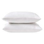 Dusklia - Pair of 100% Egyptian Cotton 600 Thread Count Classic Pillowcases - White