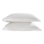 Dusklia - Pair of 100% Egyptian Cotton 600 Thread Count Oxford Pillowcases - White