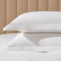 Dusklia - Pair of 100% Egyptian Cotton 600 Thread Count Oxford Pillowcases - White