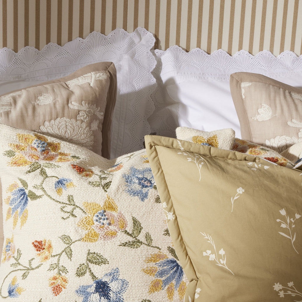 Dusklia - Pair of Alice Oxford Pillowcases - 200 Thread Count - White