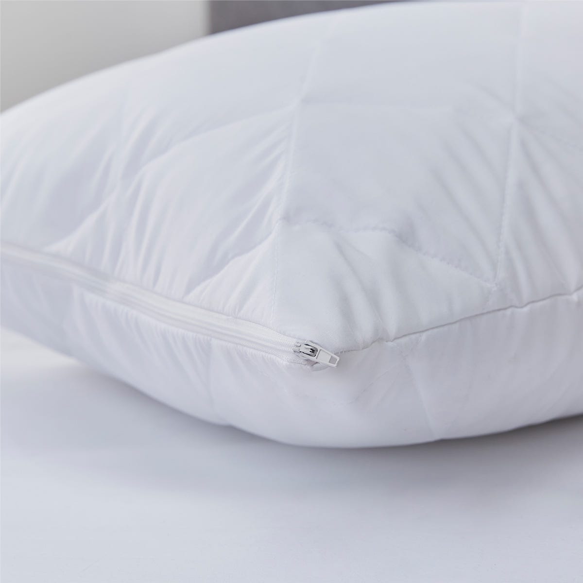 Dusklia - Pair of Anti-Allergy Feels Like Down Quilted Pillow Protectors