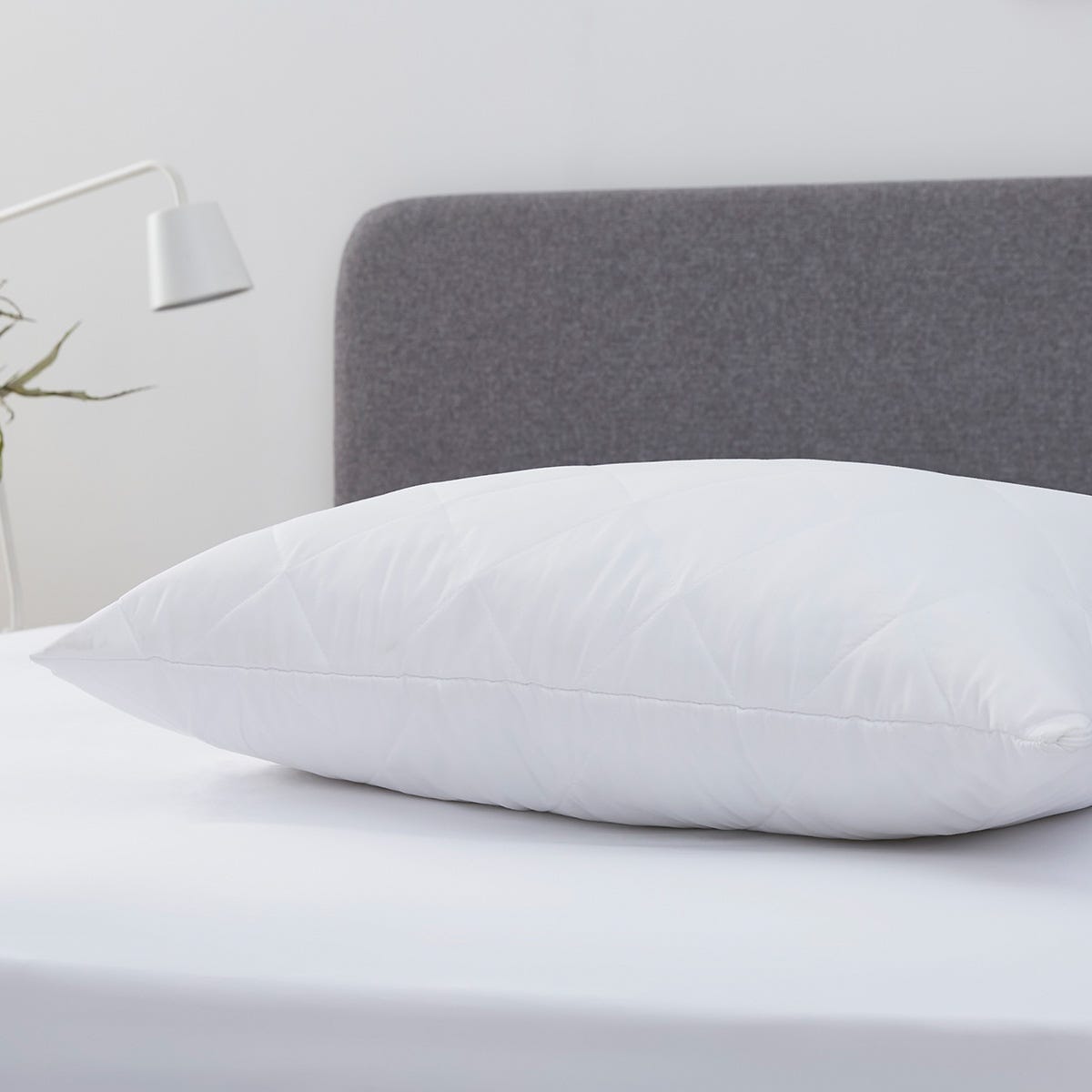 Dusklia - Pair of Anti-Allergy Feels Like Down Quilted Pillow Protectors