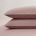 Dusklia - Pair of Cambridge Pillowcases - 200 Thread Count - Cotton - Dusky Rose