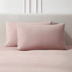 Dusklia - Pair of Cambridge Pillowcases - 200 Thread Count - Cotton - Dusky Rose