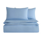 Dusklia - Pair of Cambridge Pillowcases - 200 Thread Count - Cotton - Light Blue