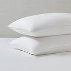 Dusklia - Pair of Cambridge Pillowcases - 200 Thread Count - Cotton - White