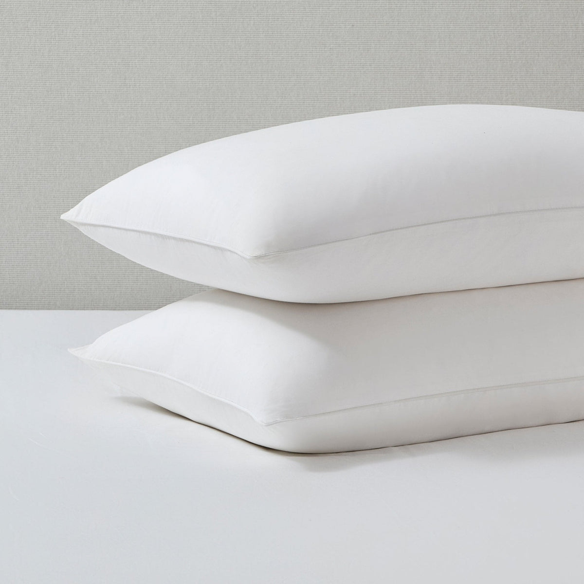 Dusklia - Pair of Cambridge Pillowcases - 200 Thread Count - Cotton - White