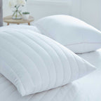 Dusklia - Pair of Luxury Quilted 100% Cotton Pillow Protectors