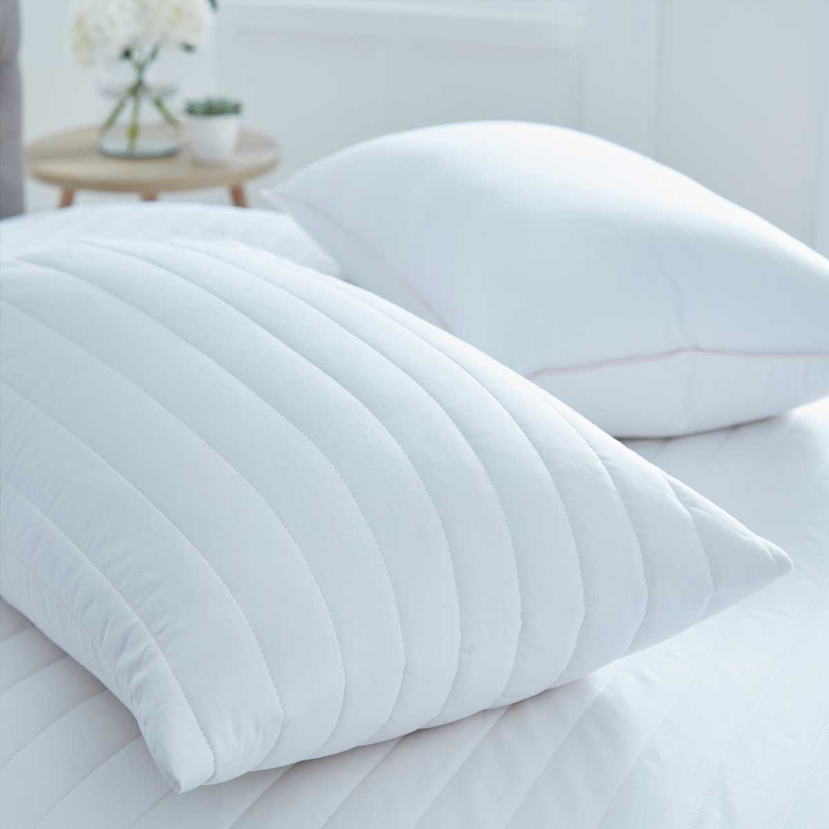 Dusklia - Pair of Luxury Quilted 100% Cotton Pillow Protectors
