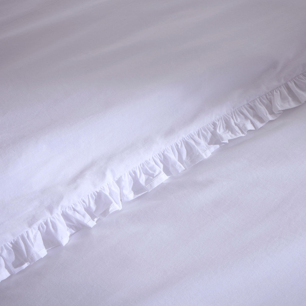 Dusklia - Pair of Marion Ruffle Edge Oxford Pillowcases - Ecru