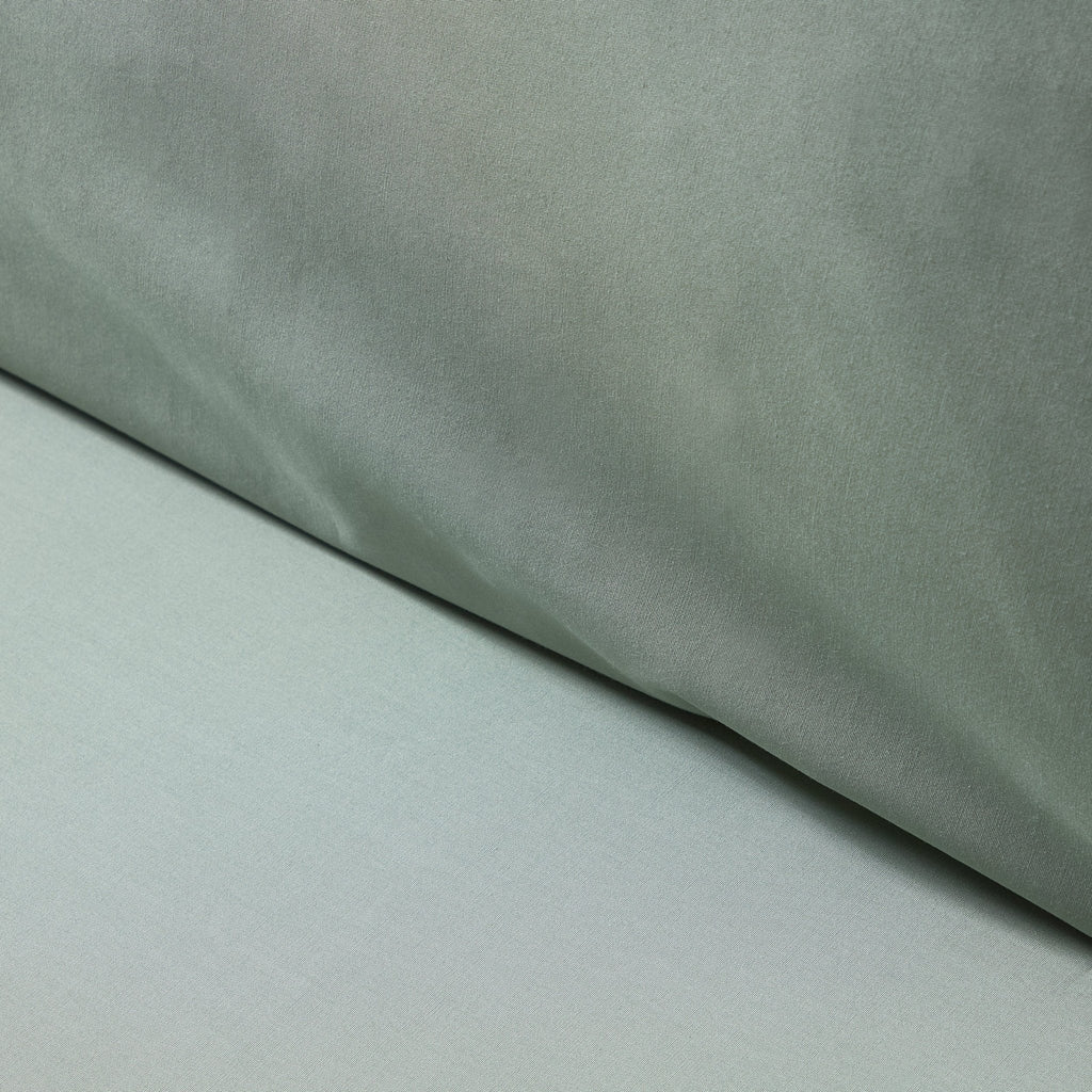 Dusklia - Pair of Plain-Dye Classic Pillowcases - 200 Thread Count  - Olive
