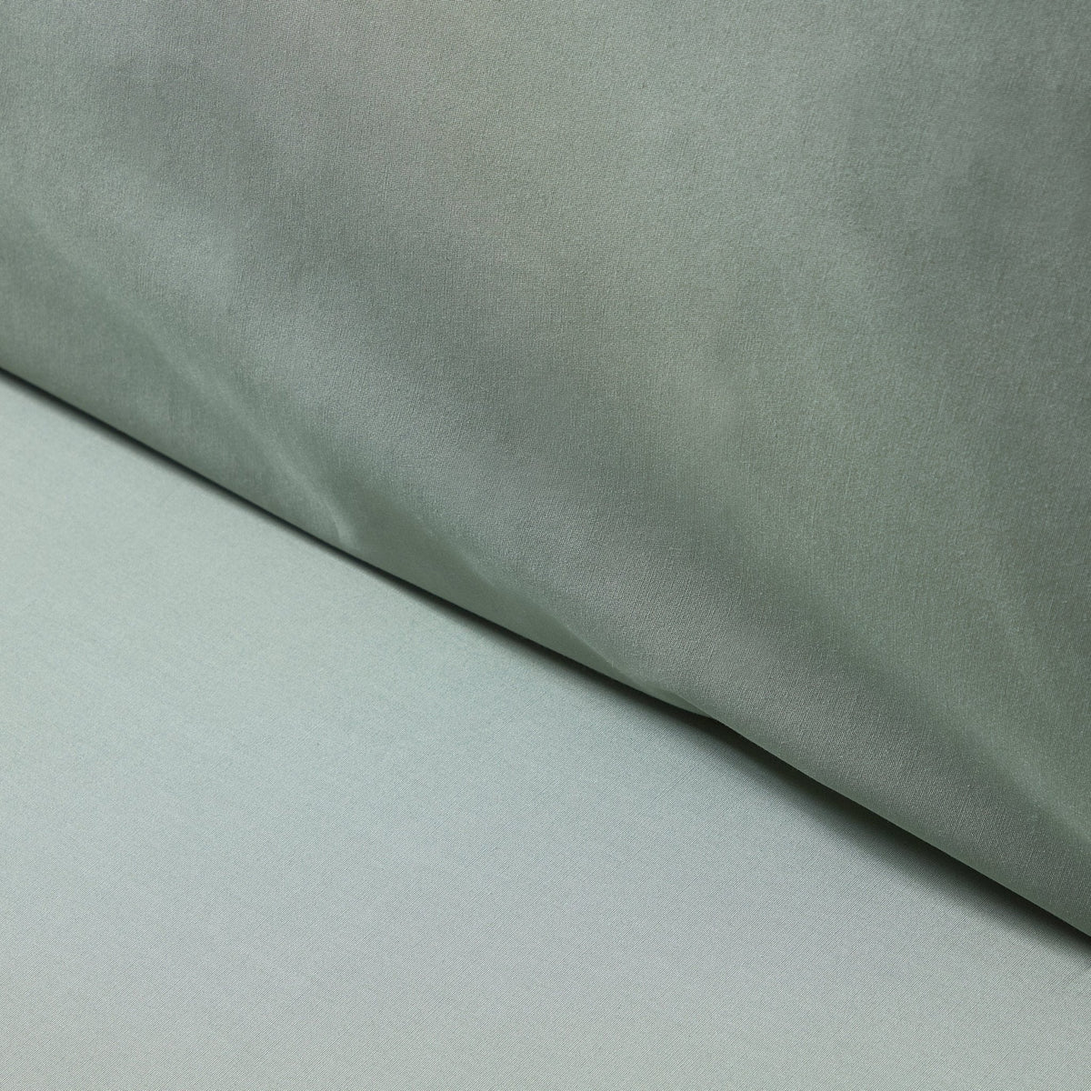 Dusklia - Pair of Plain-Dye Classic Pillowcases - 200 Thread Count  - Olive