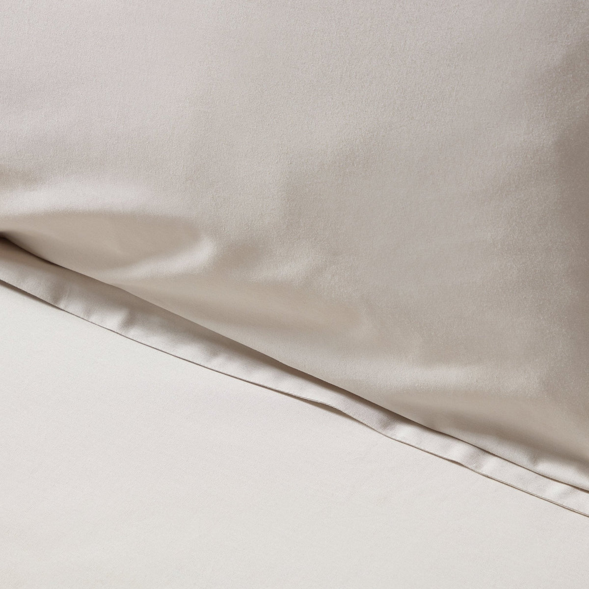 Dusklia - Pair of Plain-Dye Oxford Pillowcases - 200 Thread Count  - Natural