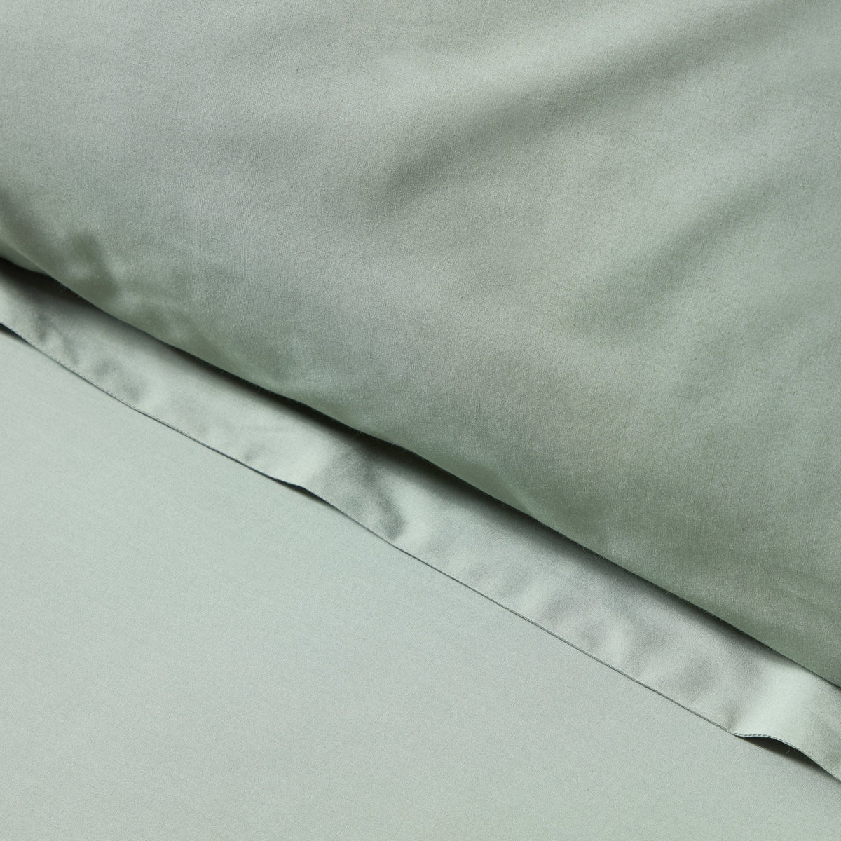 Dusklia - Pair of Plain-Dye Oxford Pillowcases - 200 Thread Count  - Olive