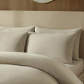 Dusklia - Pair of Soft Touch Microfibre Pillowcases - Stone